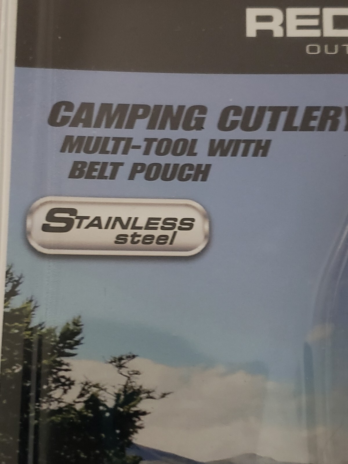 Stainless Steel Camping Cutlery Multi-tool With Belt Pouch 7 Functions