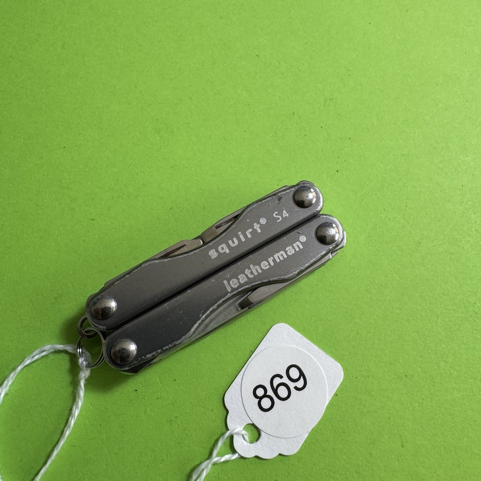 Leatherman Squirt S4 Multi-Tool Scissor Pocket Knife EDC Grey Stainless #869