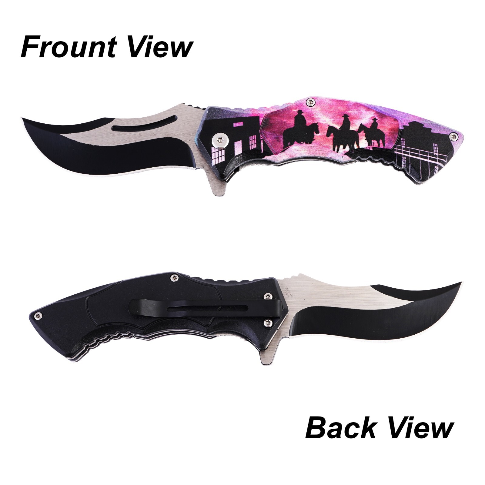 Cowboy Riders Pocket Knife, Stainless Steel | Precision-crafted