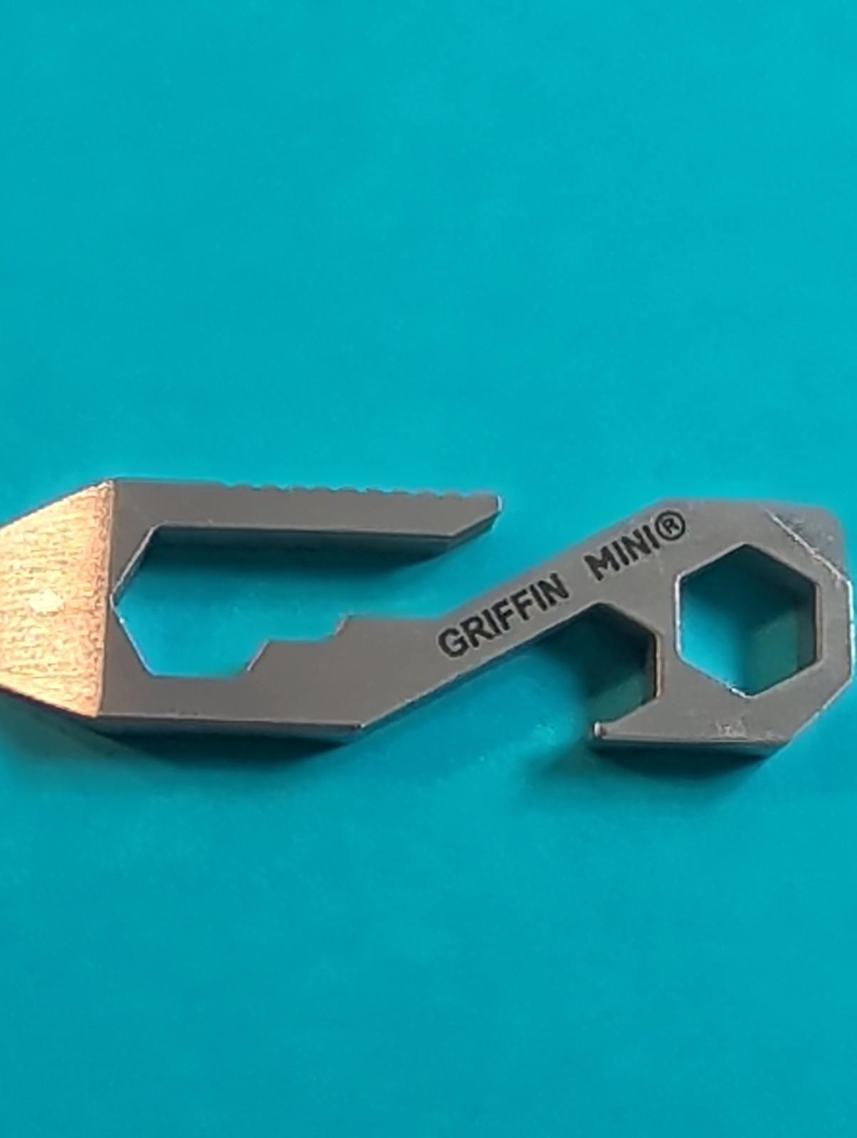 Griffin Pocket Tool Mini Travel Ready TSA Safe Keychain 10 in 1 Stainless Steel