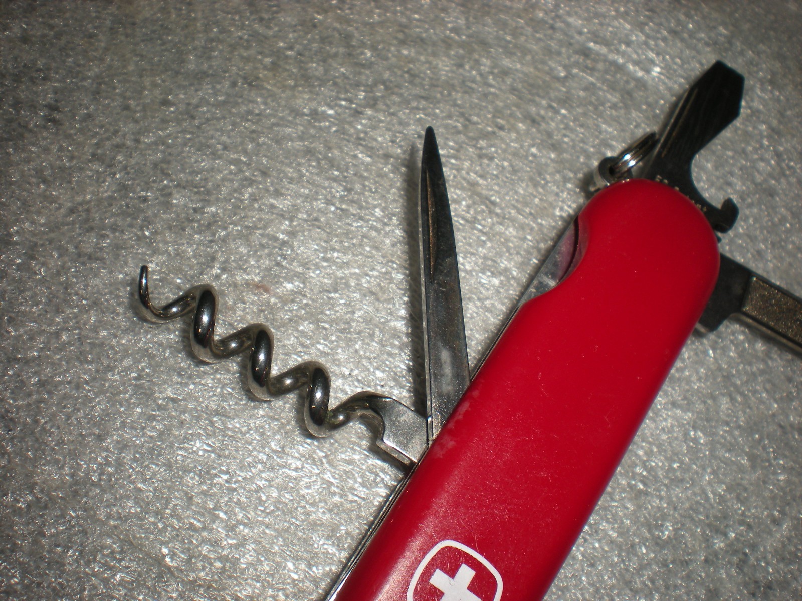 Swiss Army Knife Red Wenger Delemont Stainless 6 Functions Multi Tool