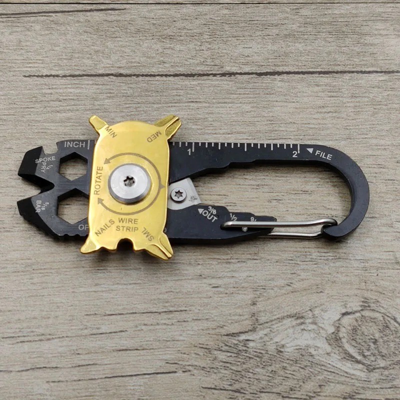 20-in-1 Multifunction EDC Keychain Tool Screwdriver Wrench Bottle Opener Bike
