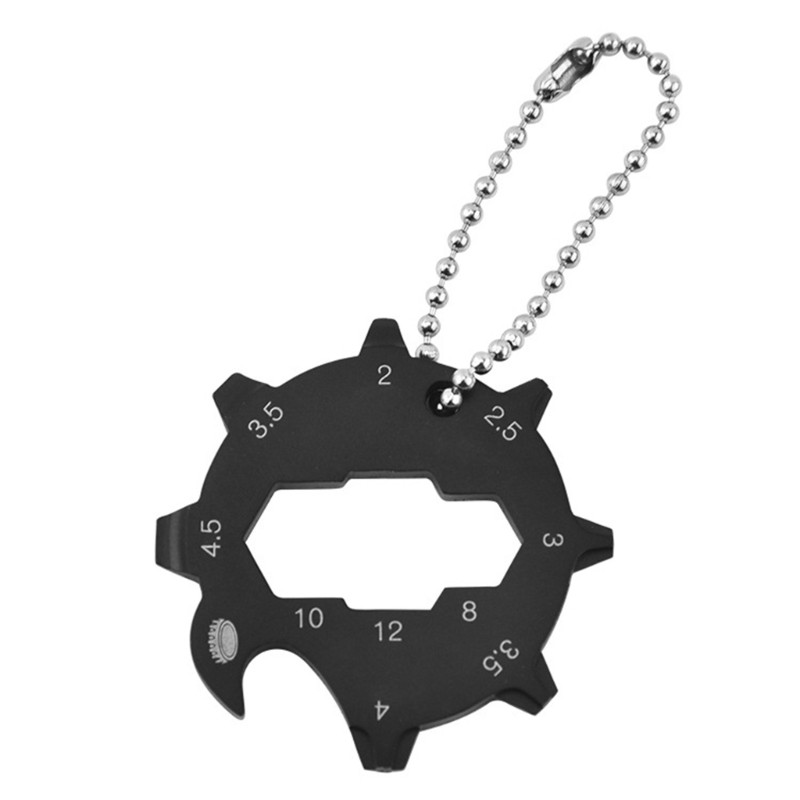 Practical 11 Function Stainless steels Pocket Tool Screwdriver Wrench for Hiking