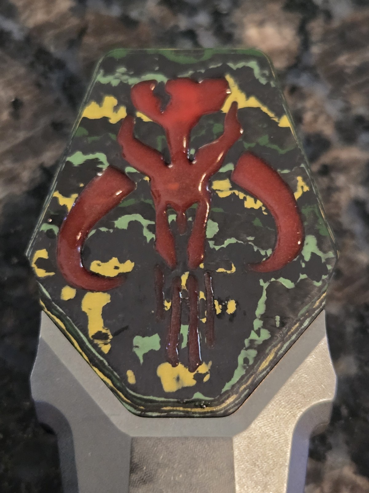 EDC Pocket Tool Bright Design MTAP Boba Fett Star Wars Fidget Pry Bar Engraved