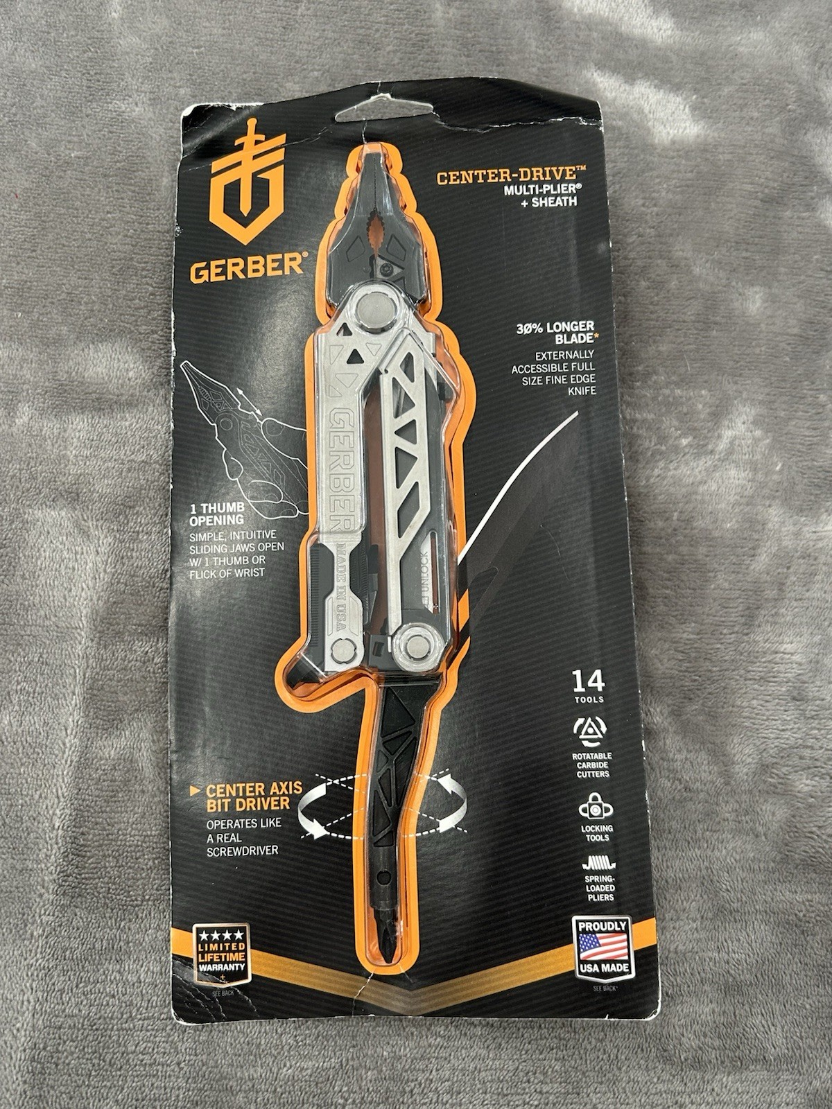 Gerber 31-003073N Center-Drive Multi-Tools New Center-Drive USA With Sheath