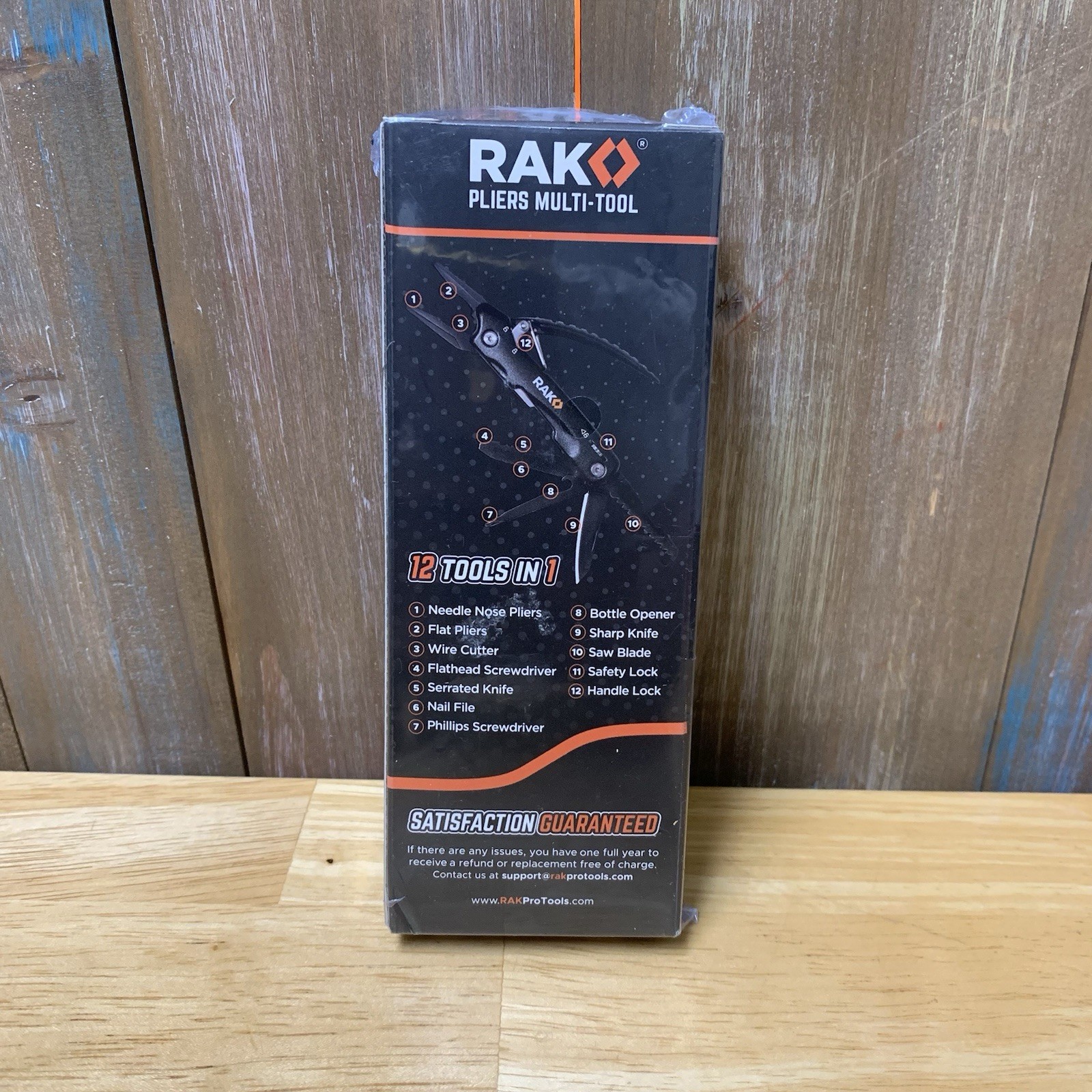 Rak Pliers Multi Tool 12 Tools In One. Plus Carrying Case New Factory Sealed.