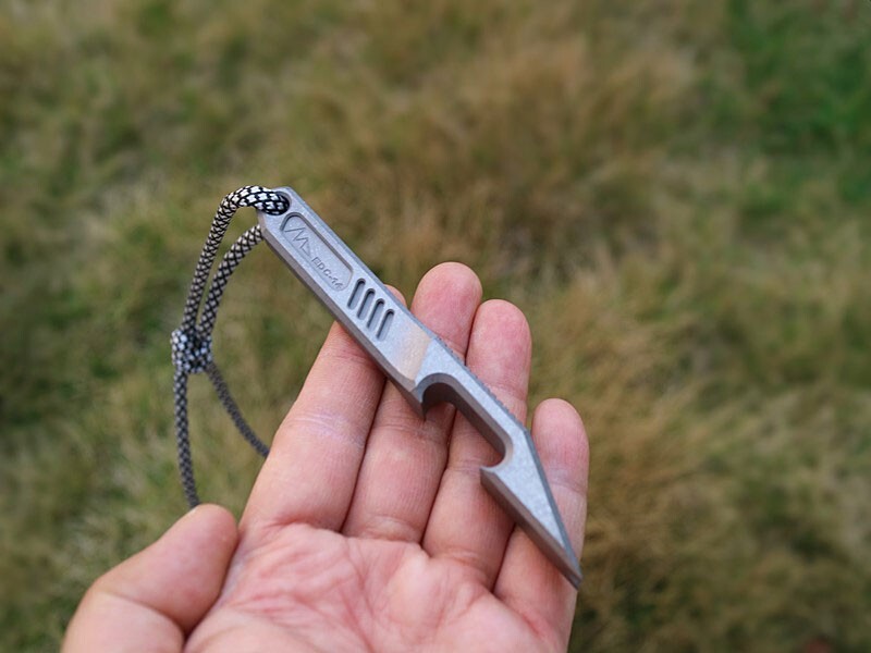 CNC Titanium Alloy Pry Bar Crowbar Bottle Opener Cutter Outdoor EDC Multi Tools