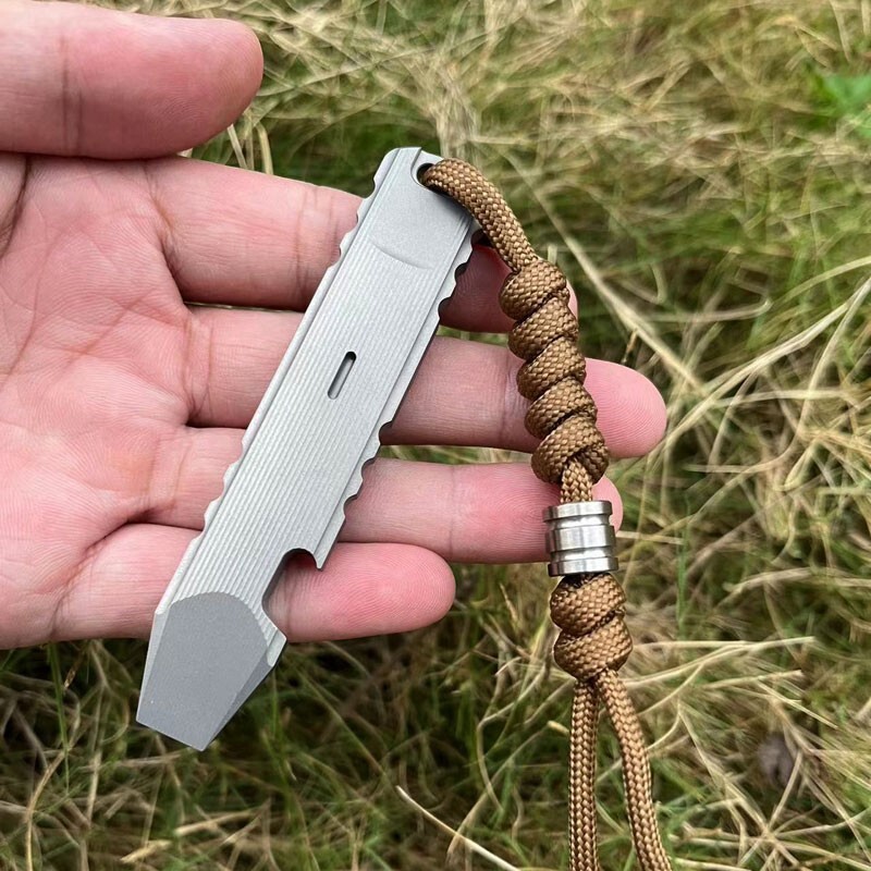 Hot EDC Alloy Pocket Pry Bar Crowbar Opener Wrench Outdoor Multi Tools