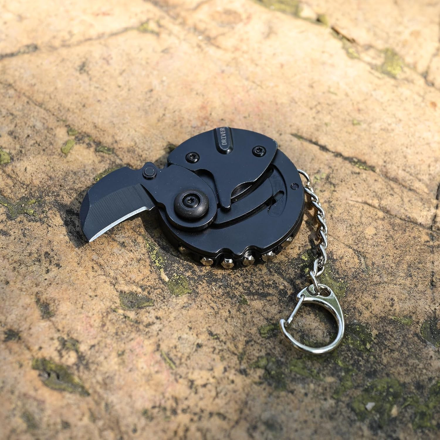 7-In-1 Mini Outdoor Folding Multifunctional Tool – Small EDC Multitool with Scre