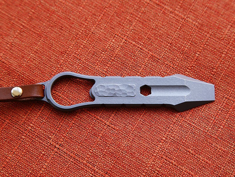 EDC TC4 Titanium Alloy Pry Bar Keychain Crowbar Outdoor Multi Tool Multi Tools