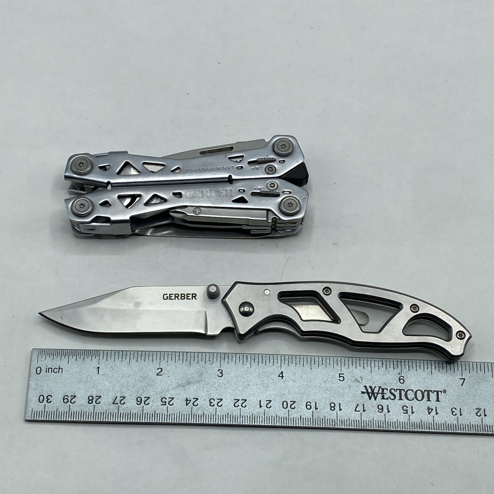 Gerber Suspension NXT & Paraframe I Knife Combo – Silver