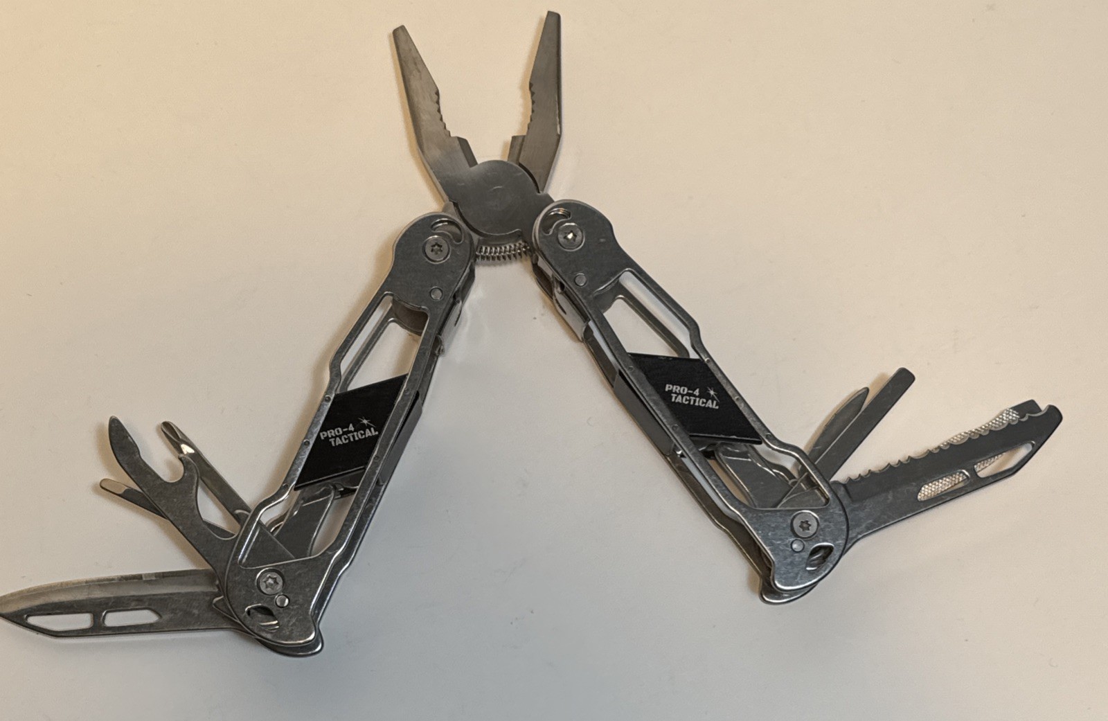 PRO-4 TACTICAL 12 IN 1 MULTI-TOOL PLIERS/ W NYLON SHEATH