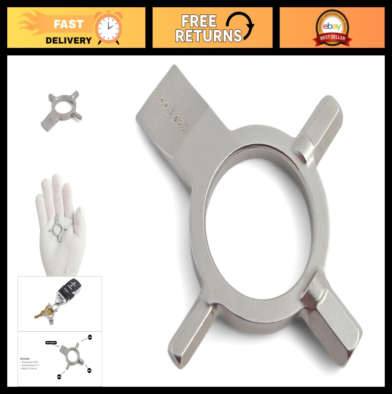 Photography Multi-Tool Keychain with Allen Wrenches & Screwdriver for Cameras, T