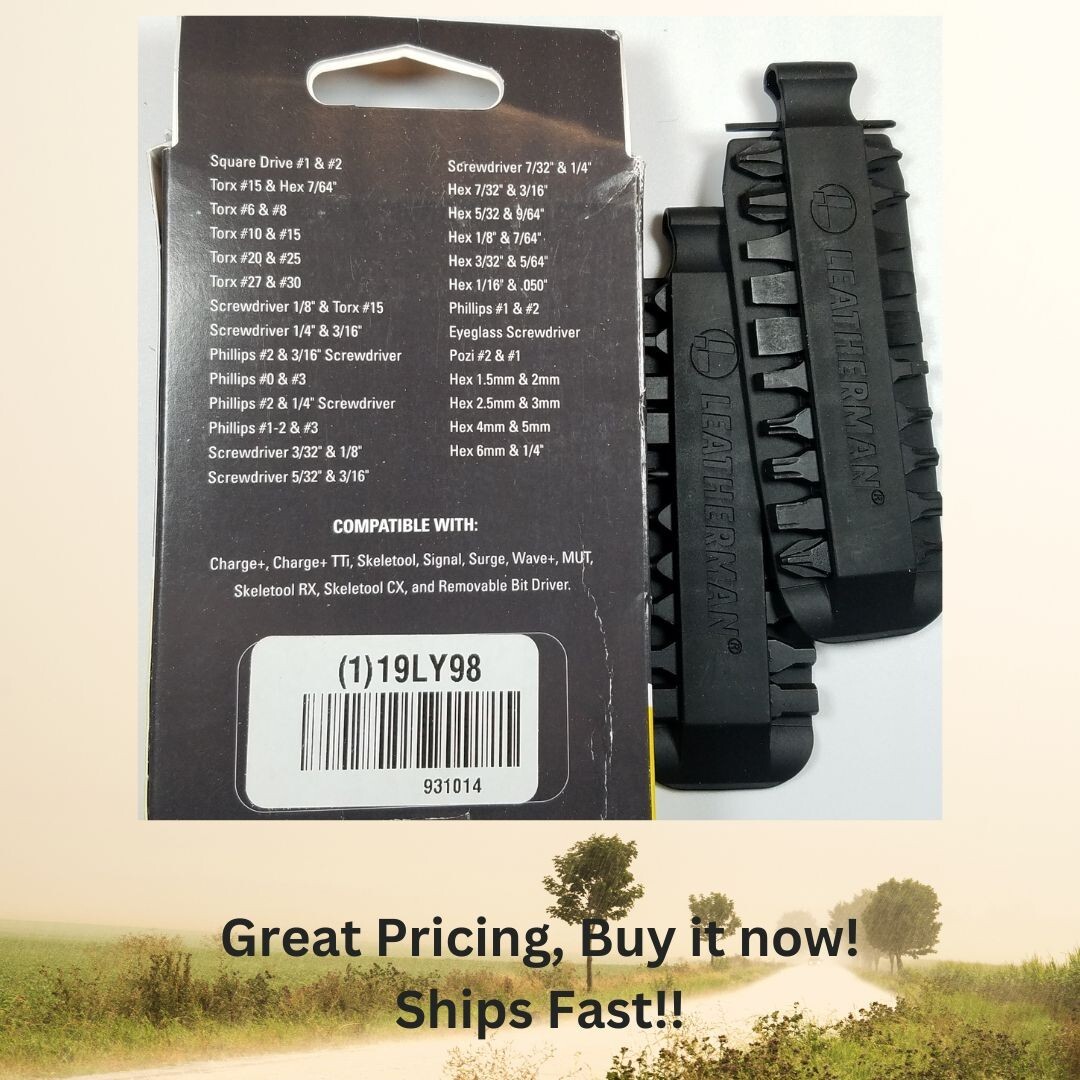 Leatherman Bit Kit 42 Driver Bits – Wave Charge Skeletool, Flat Torx Pozi Allen