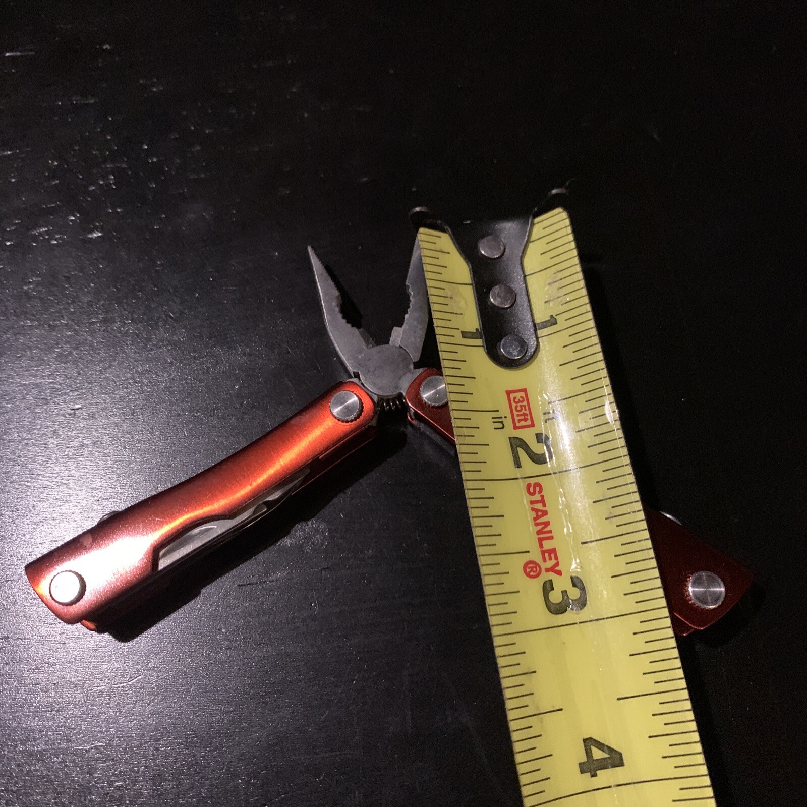 Vintage Micro Extreme Pro Series Multi-tool Red Stainless Steel Titanium Tool