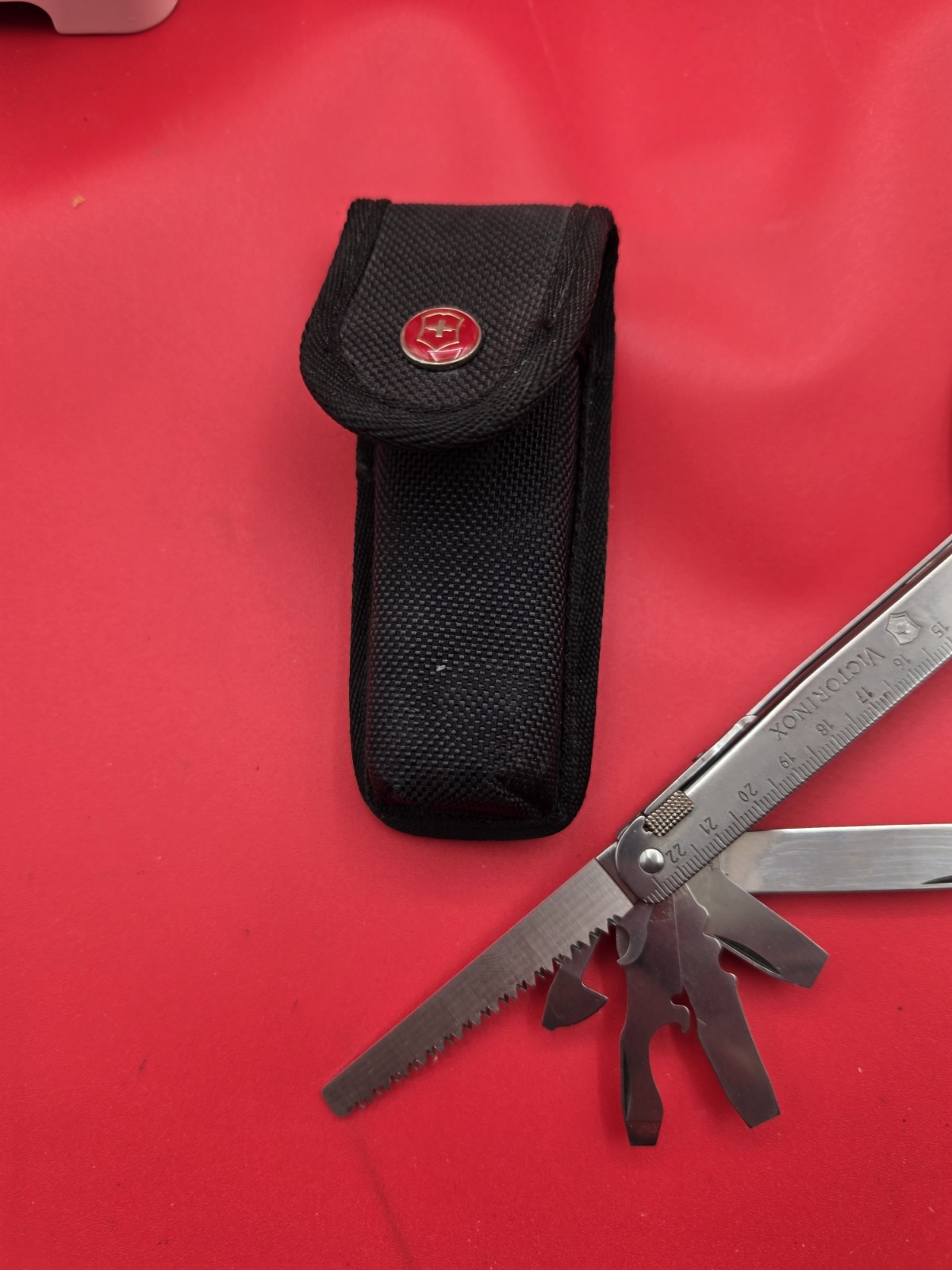 Vintage Victorinox Swiss tool Swiss Army Knife Multi Tool! WITH SHEATH!