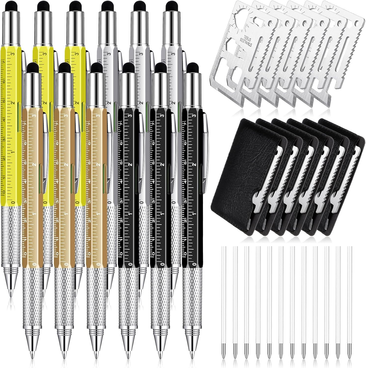36 Pcs Gifts for Fathers Day Multitool Pen Gift for Men Birthday Gift Including