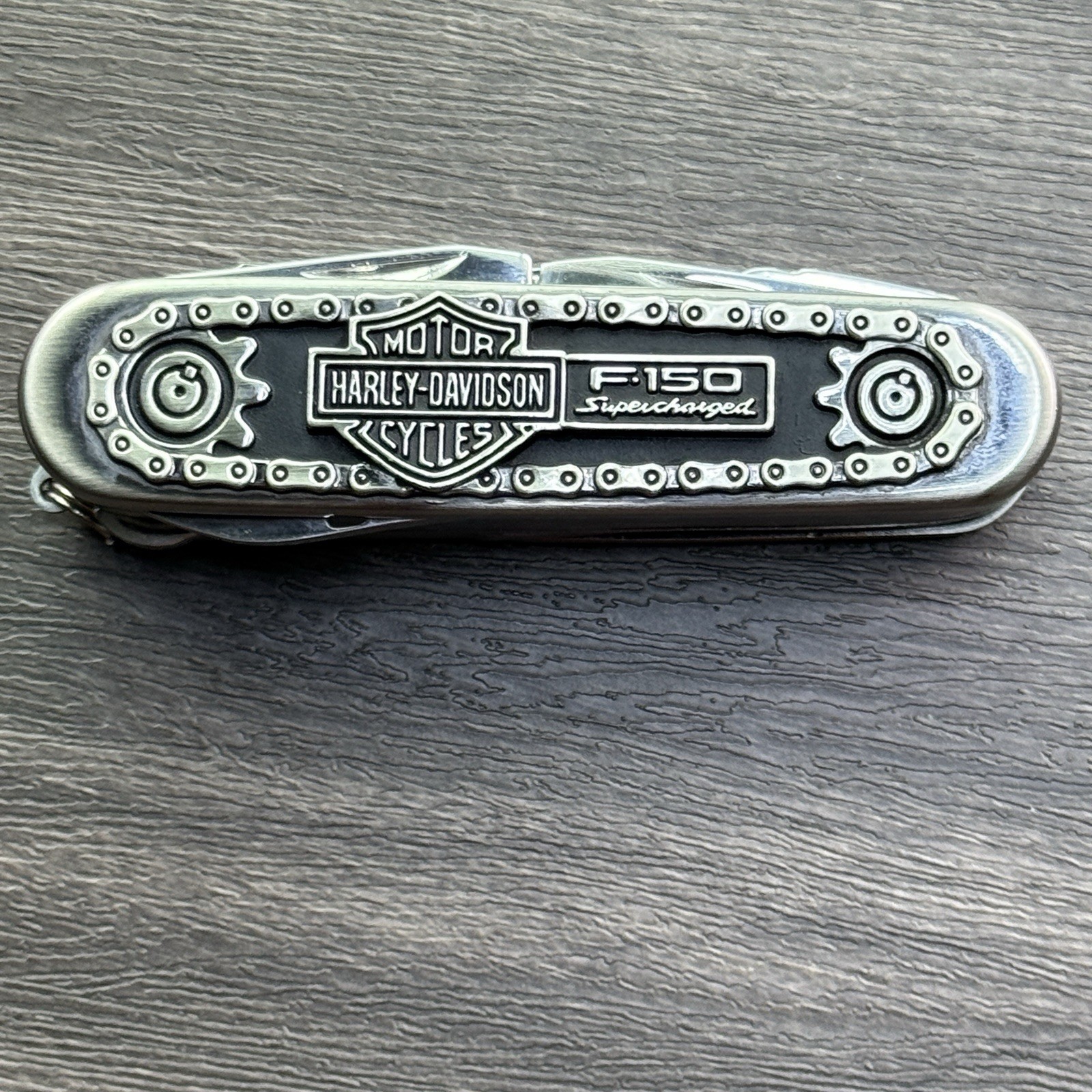 Harley Davidson Multitool Ford Harley-Davidson™ F-150 Knife with Leather Sheath