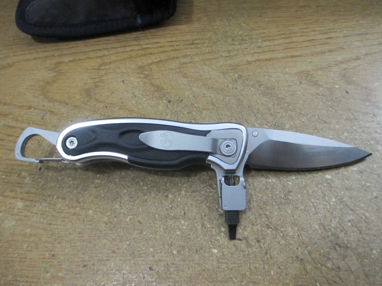 Leatherman E306x Knife Bit Holder Driver Caribiner Bottle Opener W/Sheath