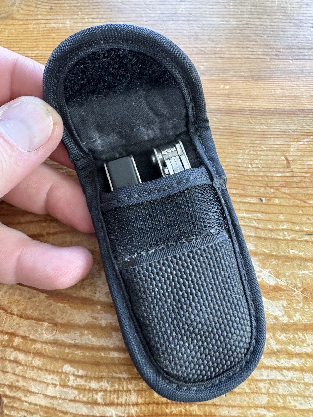 Schrade Tough Chip ST2 nylon sheath compact tool USA