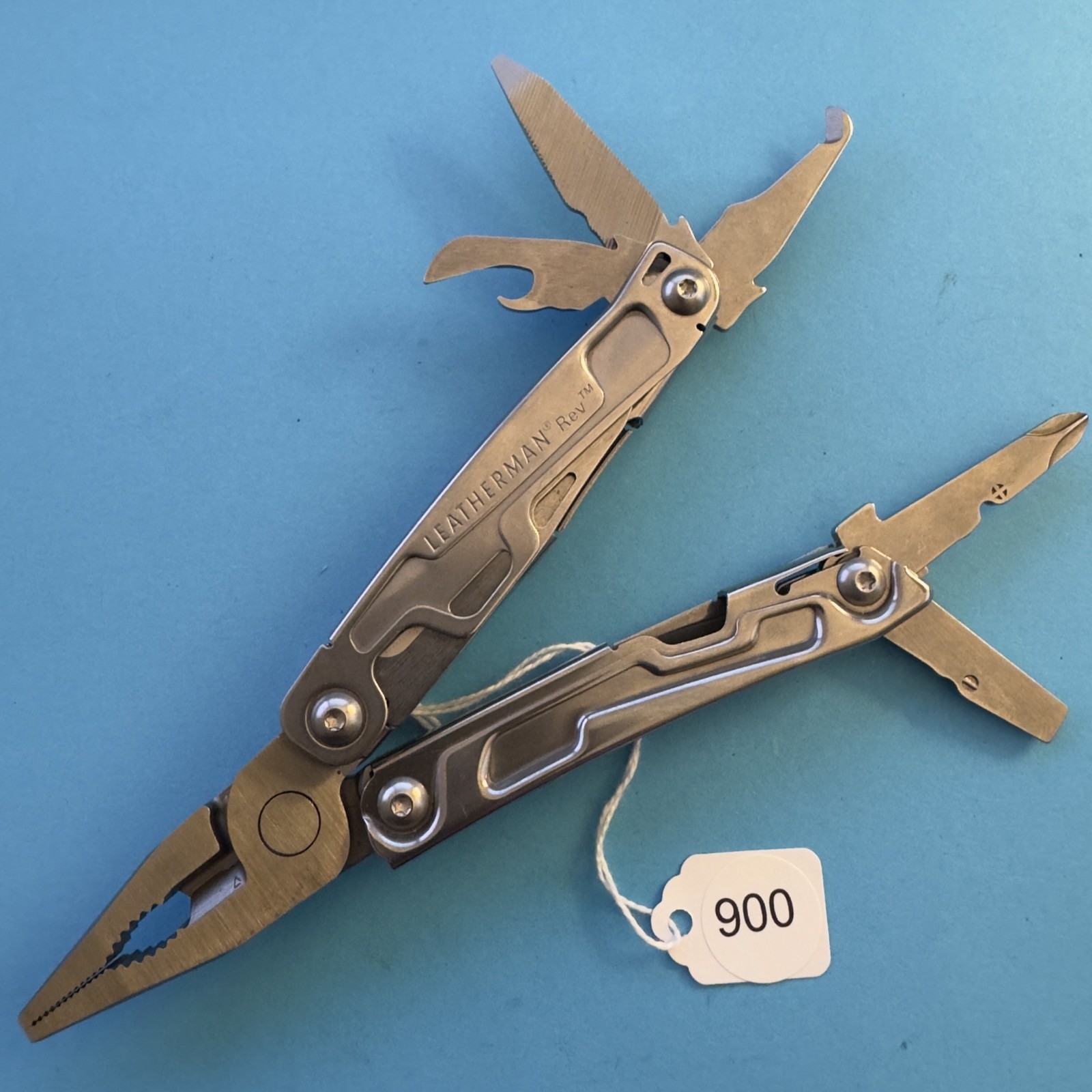 Leatherman Rev Plier Multi-Tool Pocket Clip Knife Stainless EDC #900