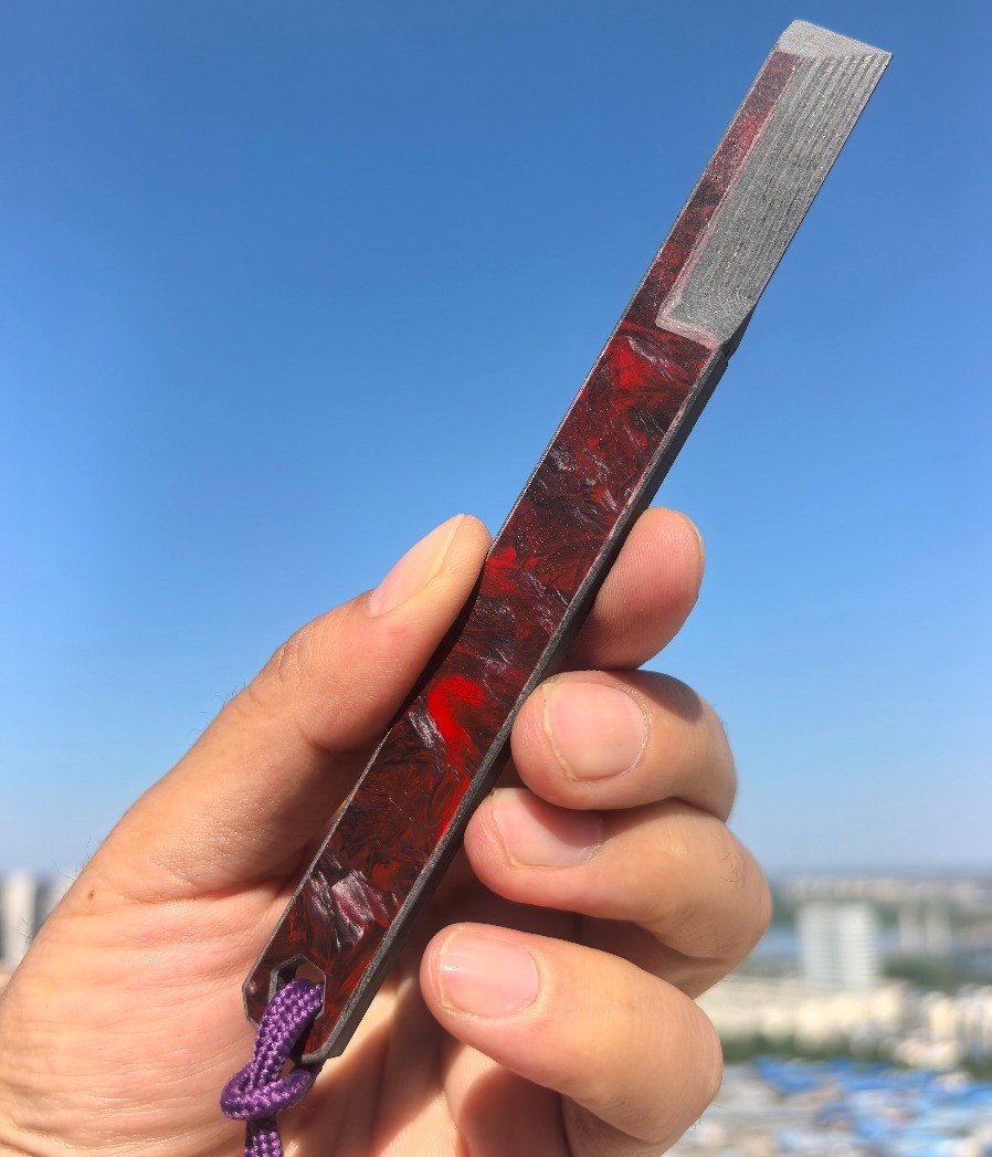 Blood red Carbon fiber EDC Tool