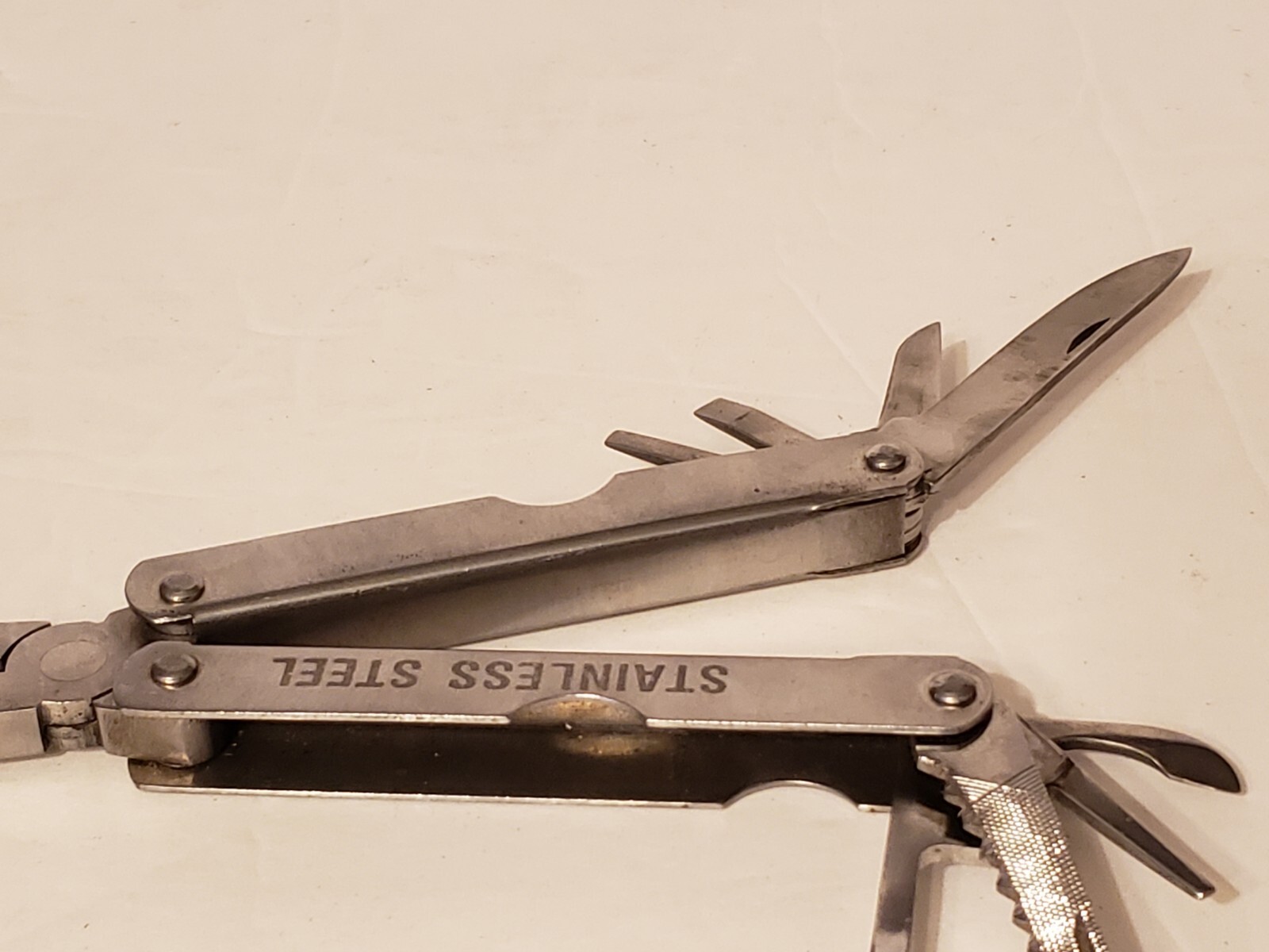 Alltrade Branded Folding Multi Tool With Sheath Pliers Knives Screw Driver Saw