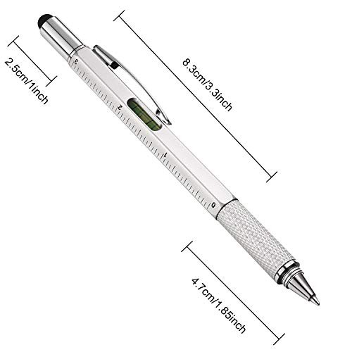 8 Pieces Gift Pen for Men 6 in 1 Multitool Tech Tool Pen Screwdriver Pen with
