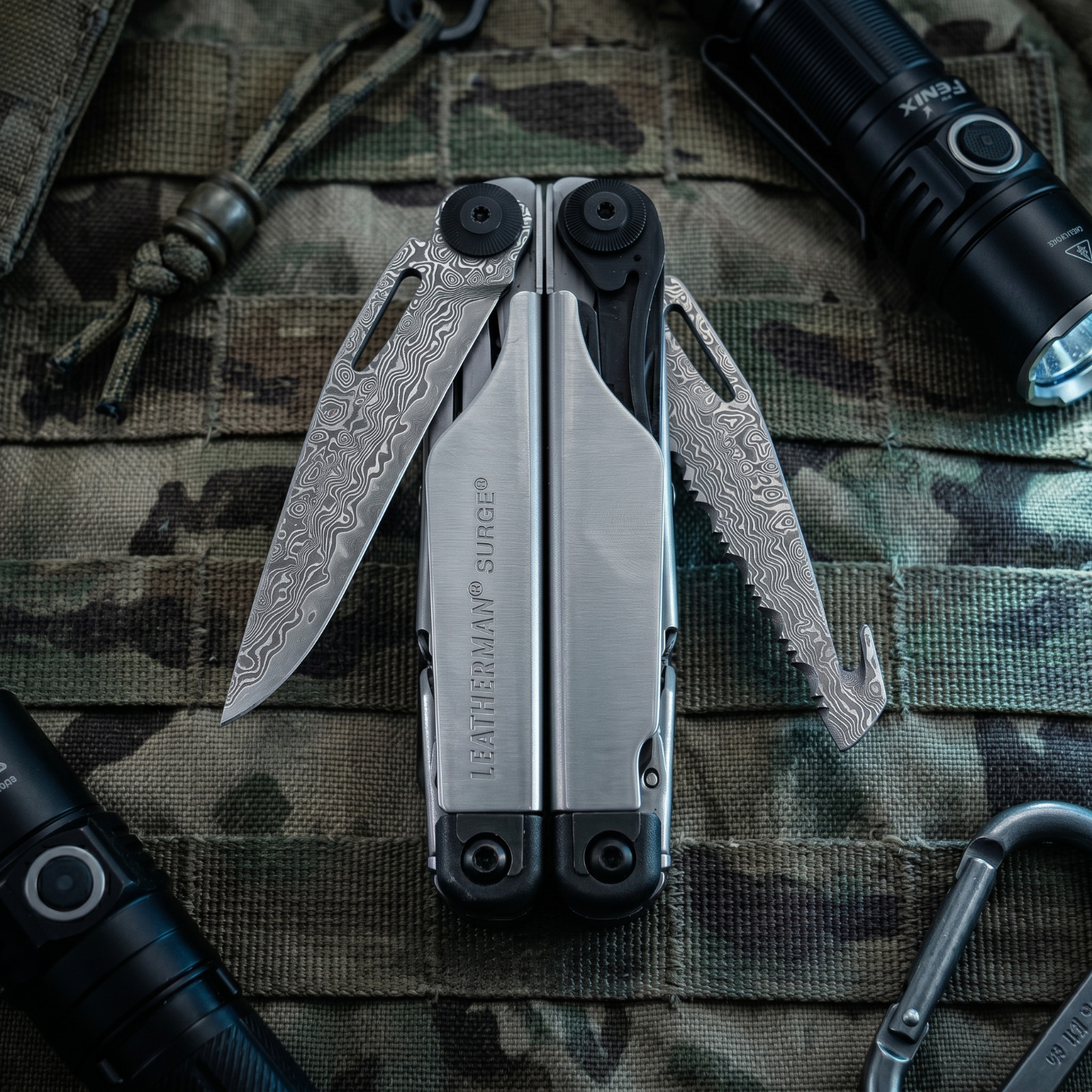 VG10 Damascus Blades Jaws for Leatherman Multitool Replacement Parts