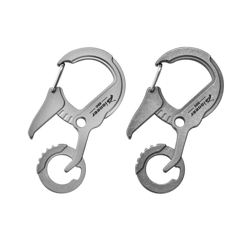 EDC Titanium Alloy Multi tools Personalize Keychain Bottle Opener Outdoor Buckle