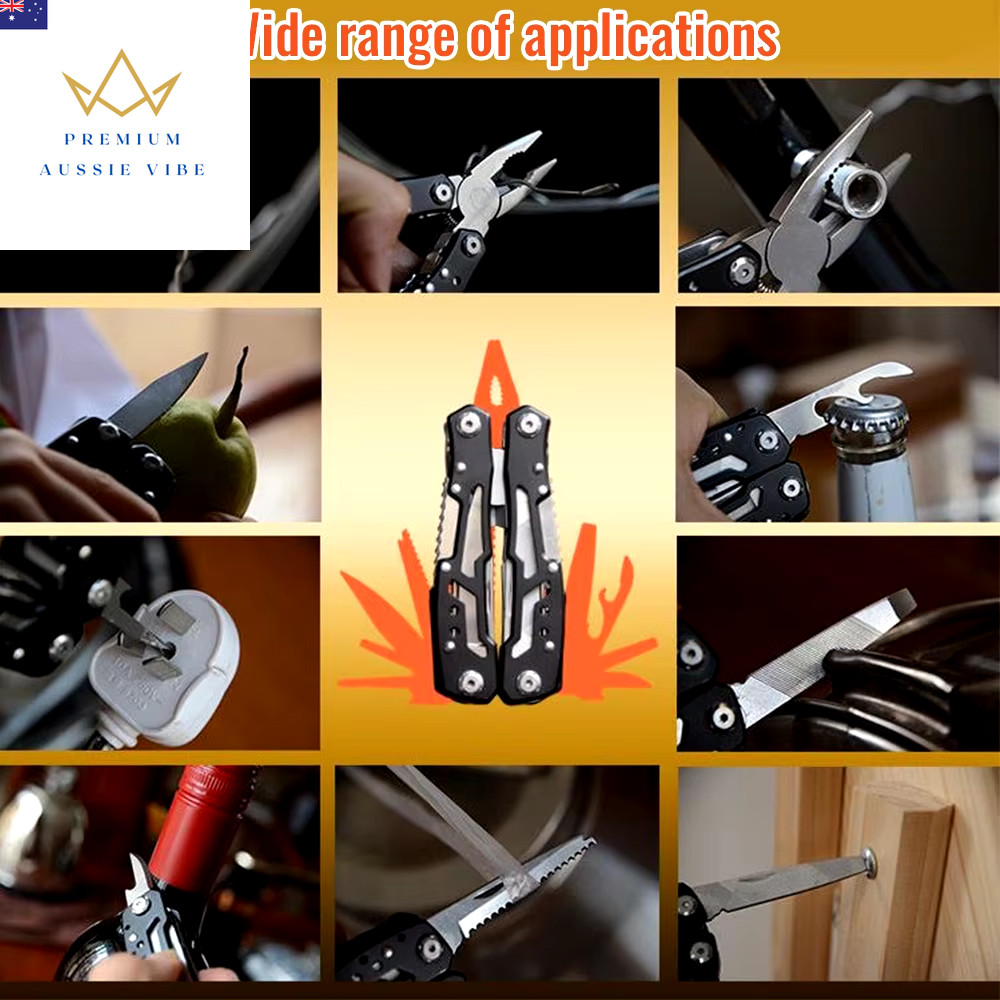 Stainless Steel Multi-Tool Pliers Outdoor Combination Knife Pliers Folding Porta