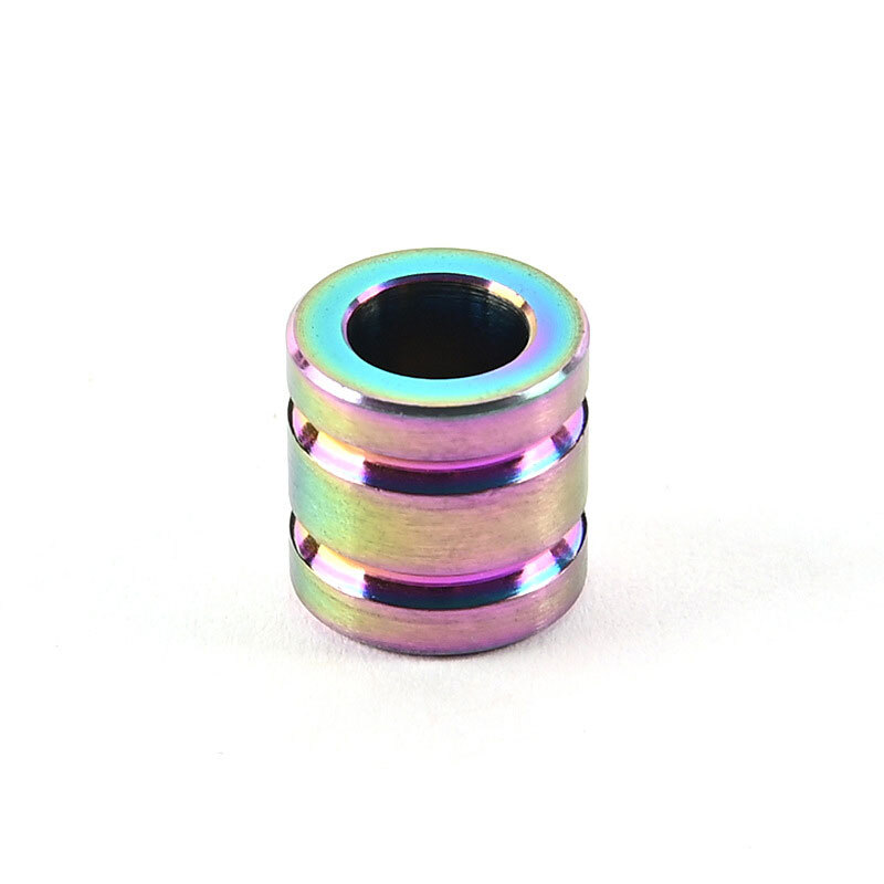 TC4 EDC Titanium Alloy Knife Bead Umbrella Rope Lanyard Pendant Bead Outdoor DIY
