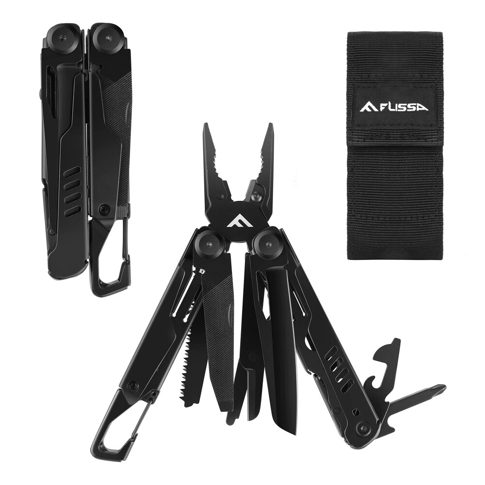 15 In 1 Multi Tool Pliers Portable Outdoor Survival Compact Folding Pocket Knife