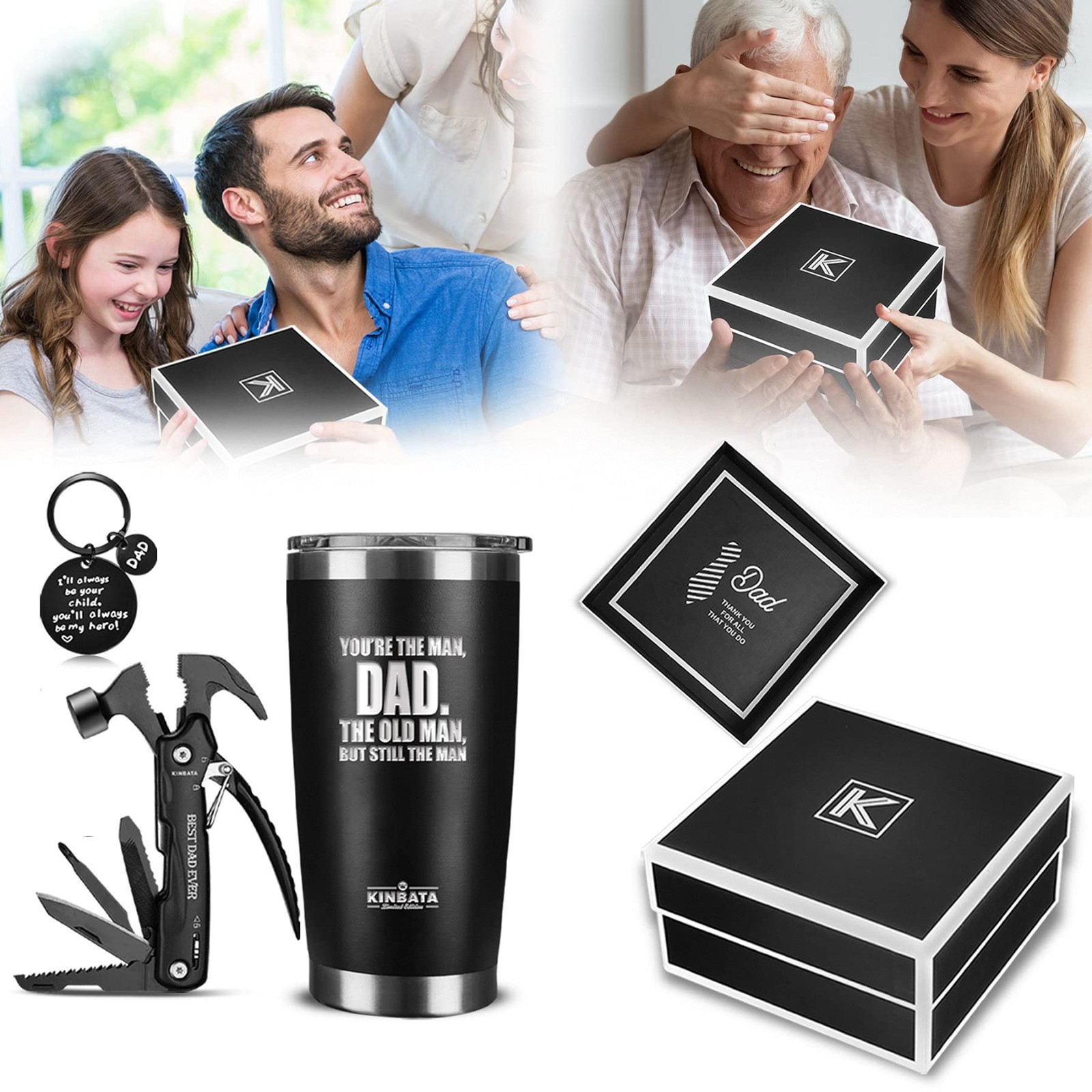 Personalized Birthday Gift for Dad – Best Day Ever Gifts for Men, Multitool from