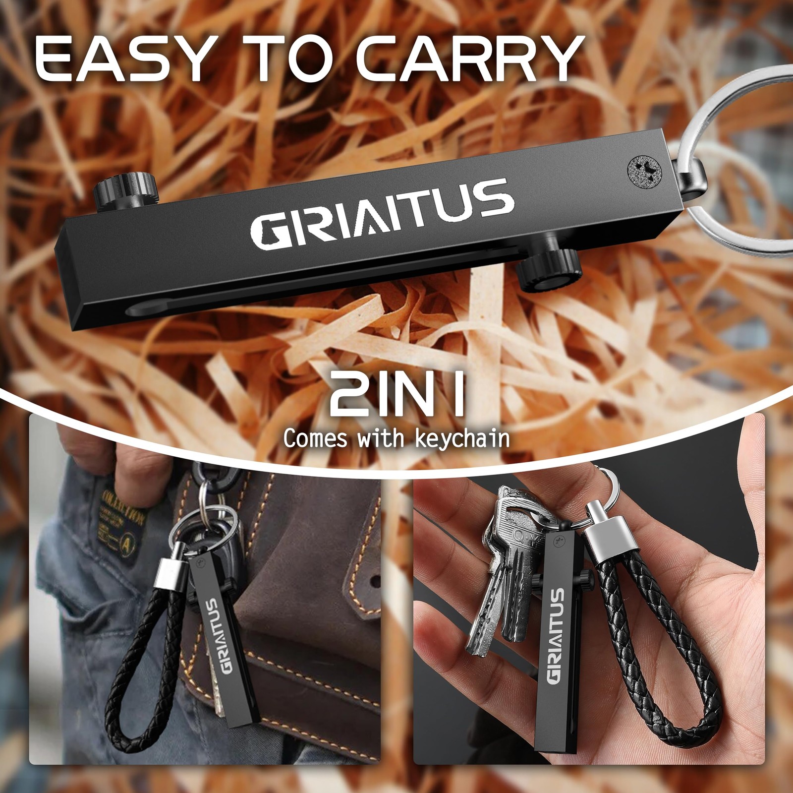 EDC Tweezers Precision Pocket Knife 2 in1 Keychain Multitool Knives Retractab…