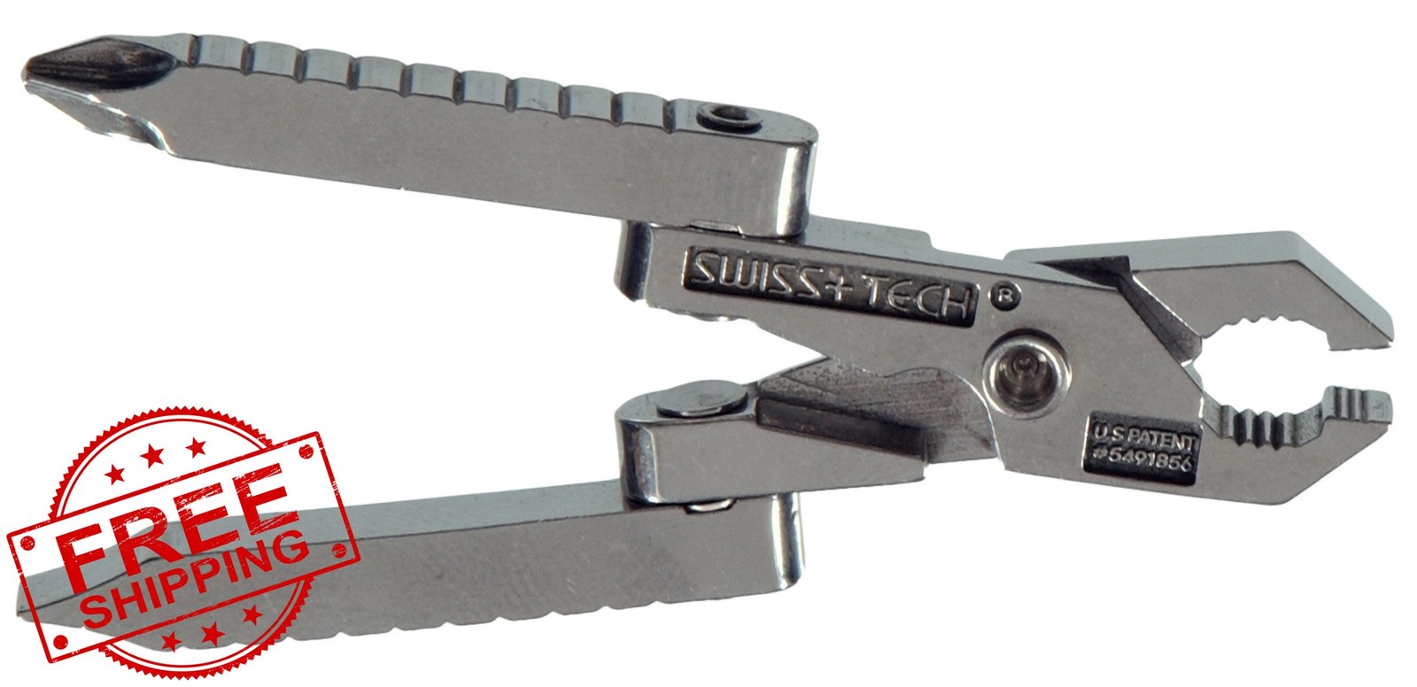 Swiss+Tech ST50022 stainless steel 6-in-1 multitool
