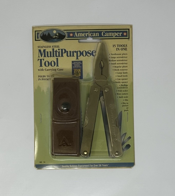American Camper Stainless Steel Multi-Purpose Tool Kit w/Carrying Case