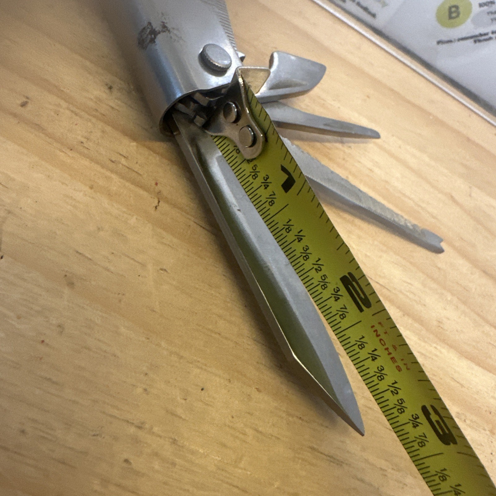 Stainless Steel Multi-tool Heavy Duty 4.5” Closed (2.75” Knife)