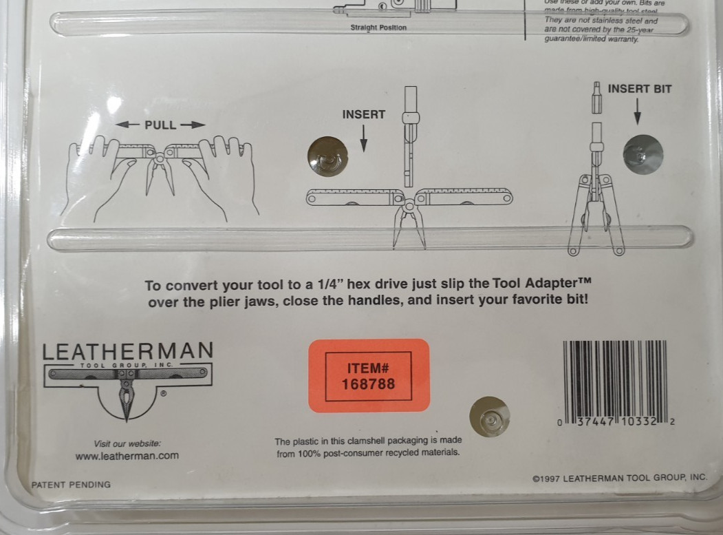 🔥🔥🔥🔥 Leatherman PST + Bits +Tool Adapter Set Collectable New In Blister Rare