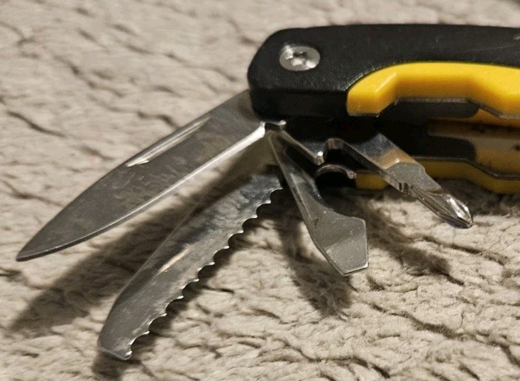 Lasky Multi Tool 9 Tools 2.75 Inches Long Yellow