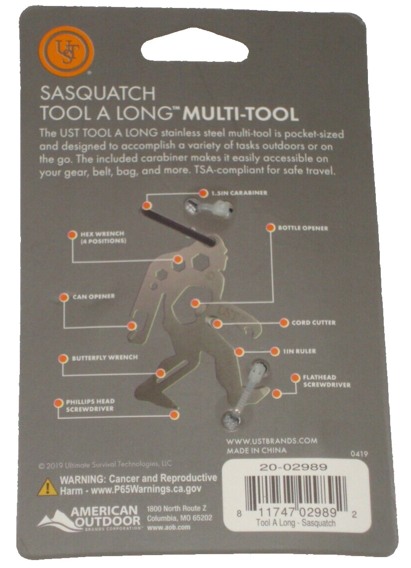 Sasquatch Multi-tool By UST – 4 Pack