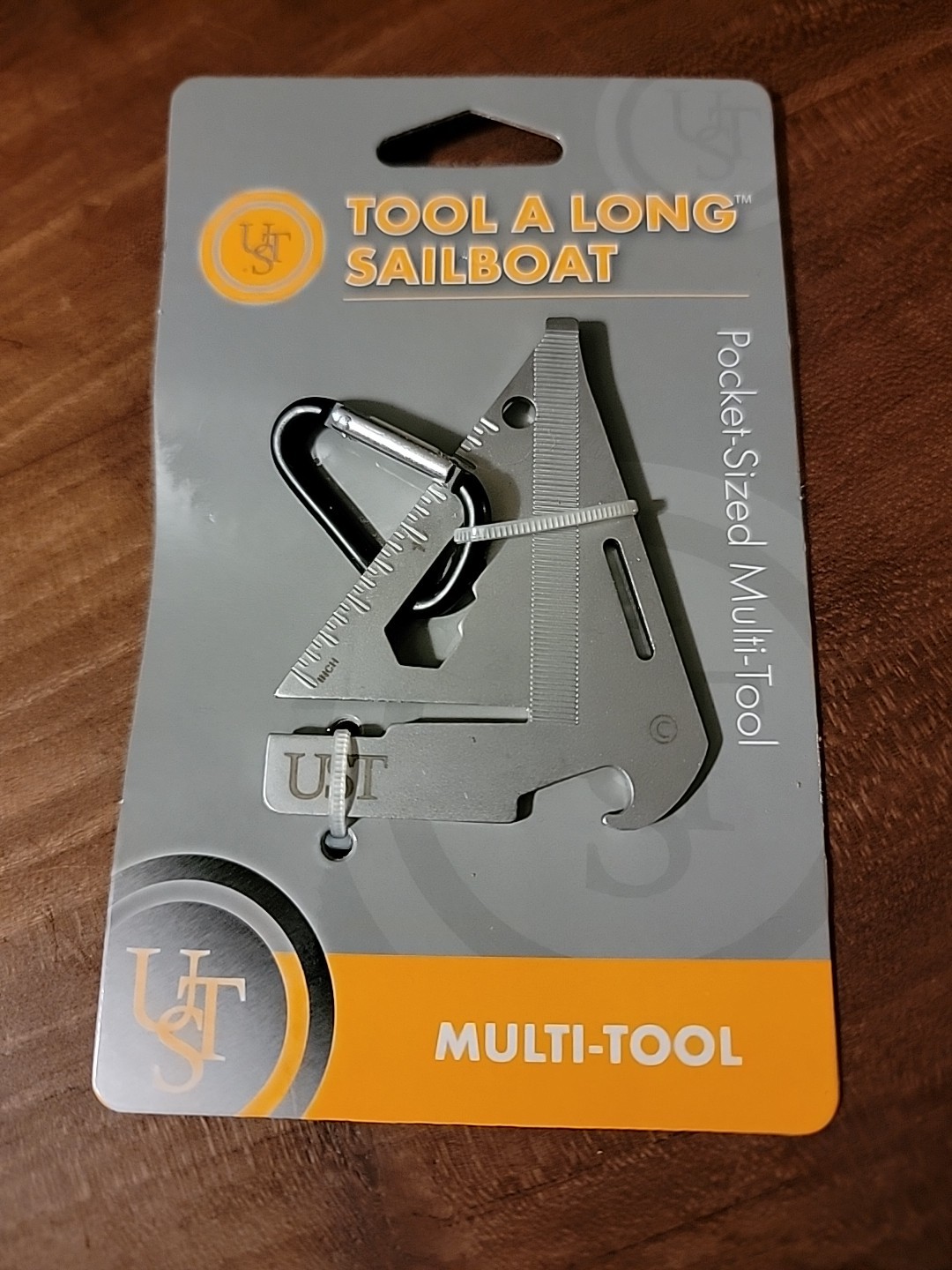 UST Tool-A-Long Sailboat Multi-tool Keychain Screwdriver File Hex Ruler File