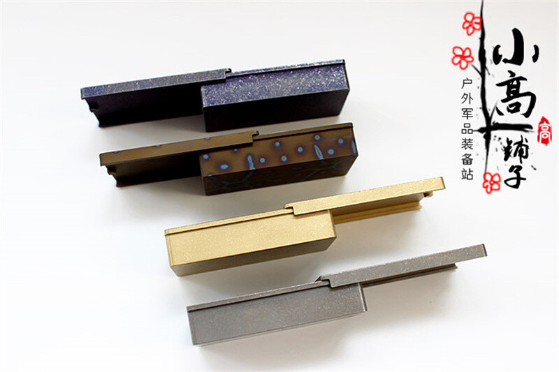 EDC Brass/Titanium Alloy Storage Box Portable Medicine Box Outdoor Sealed Box