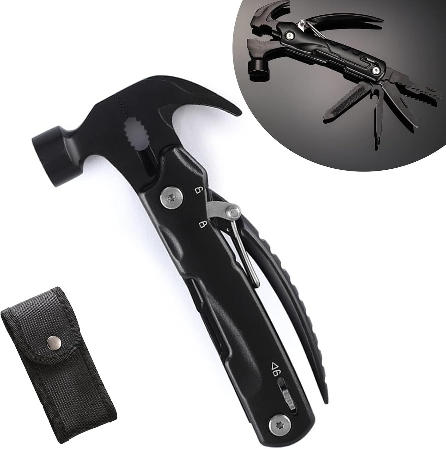 Multi‑functional Mini Claw Hammer Outdoor Camping Multi‑tool Pliers Gift