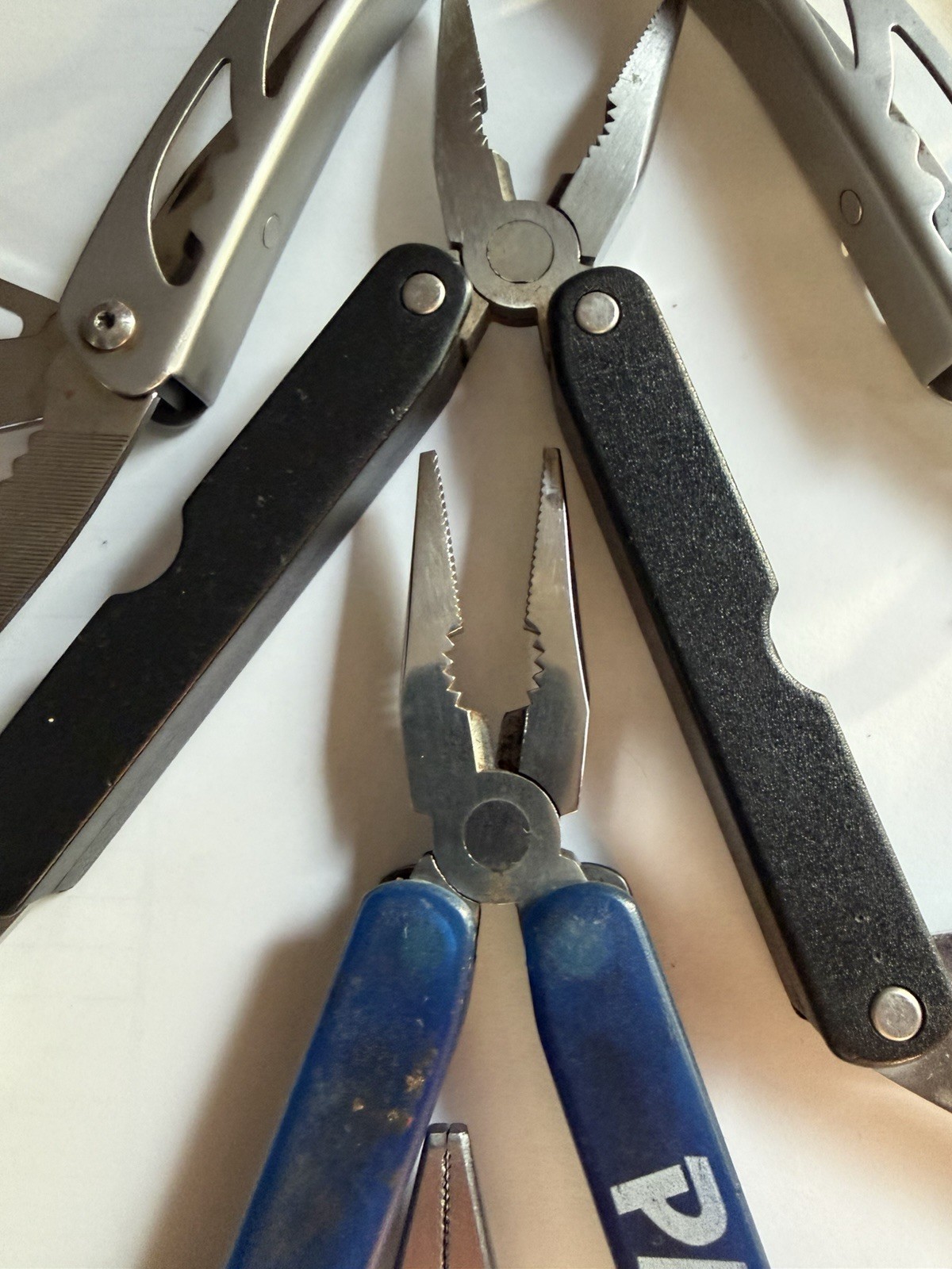 Big Lot of 10 Multi-Tools Pocket Knives, Various Brands inc Ozark Trail, Perwin