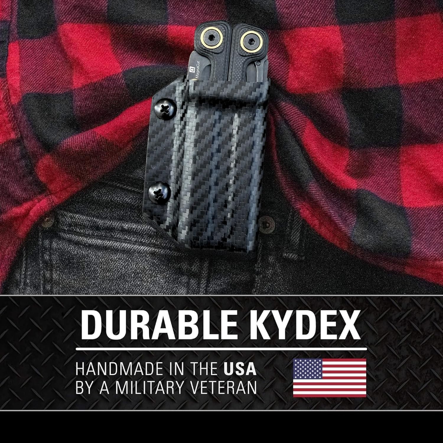 Kydex Multitool Sheath for LEATHERMAN Wave Alpha – Made in USA – Multi Tool S…