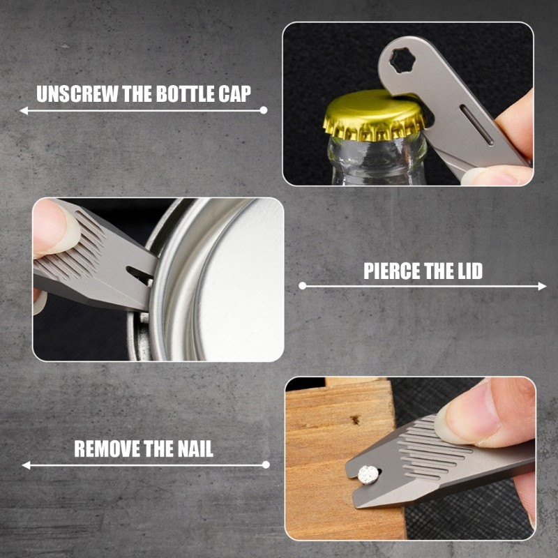 Metal Alloy Pocket Crowbars Portable Bottles Opener Nails Pullers Portable
