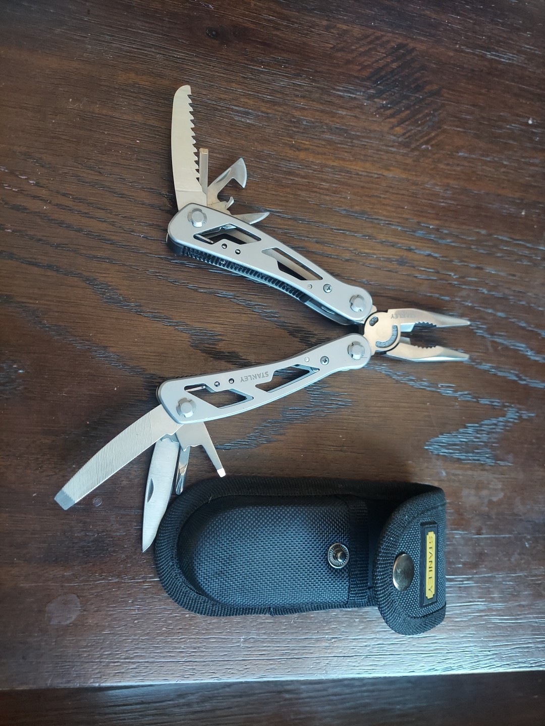 Stanley Stainless 12-in-1 Multi Tool 2CR Pliers Knife Screwdrivers File Survival