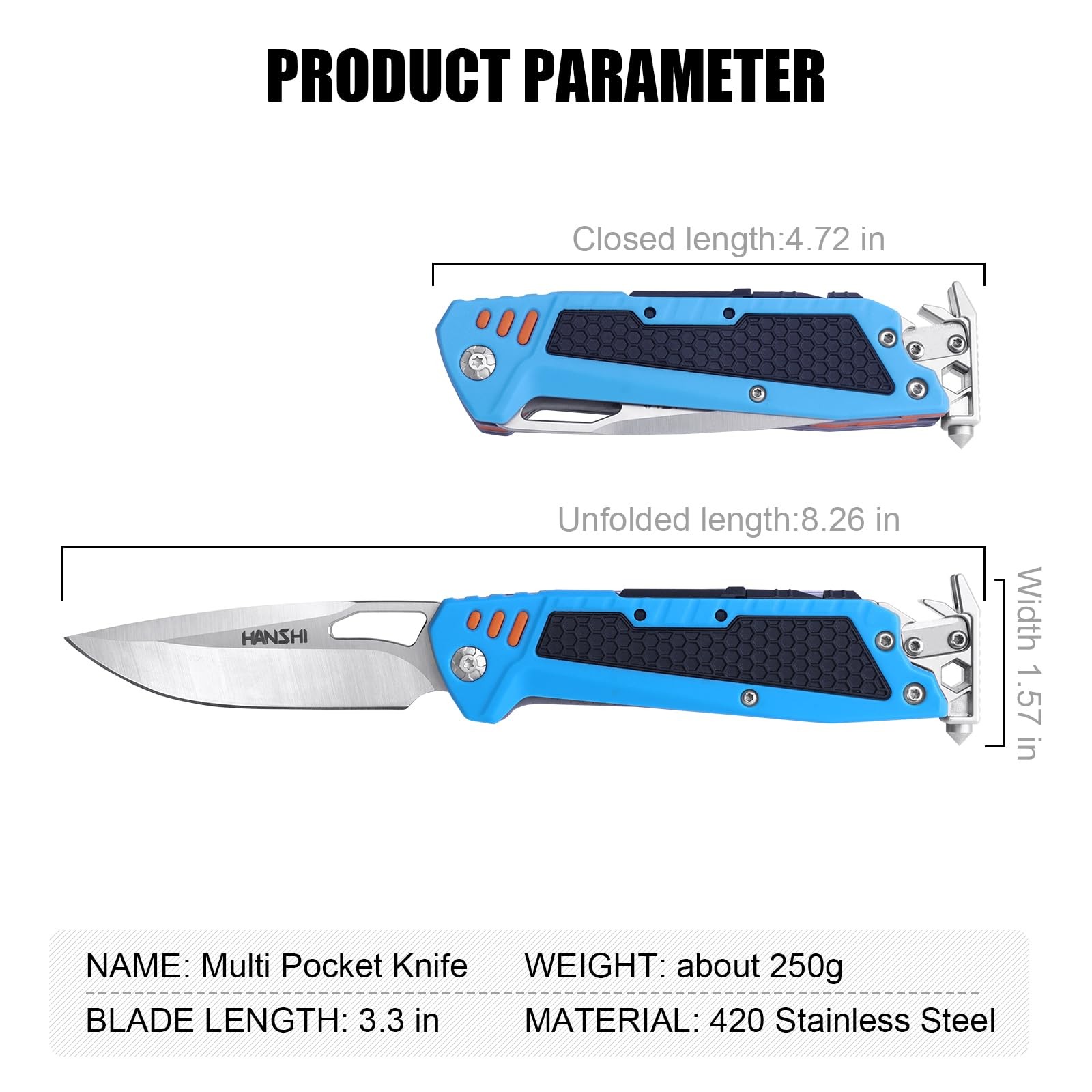 13 in 1 Multitool Knife with Nylon Sheath for Camping,Hiking,Survival,Outdoor…