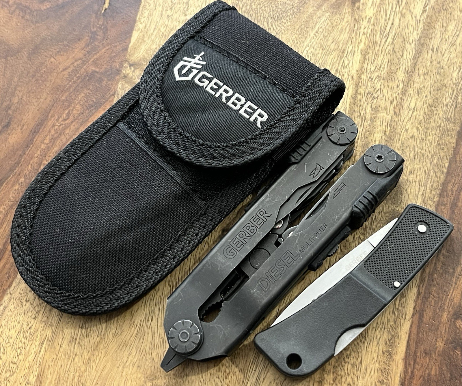 Gerber Multi Tool DIESEL SUPER Nice! w/Gerber Sheath & LST Knife (Lot Of 2)